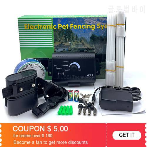500M Wireless Dog Electric Fence Pet Containment System Remote Dog Training Collar Vibrating Electric Shock