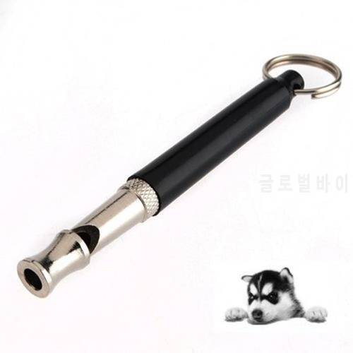 Portable Dog Pet High Frequency Supersonic Whistle Stop Barking Ultrasonic Sound Repeller Training Pet Keychain Dog Supplies