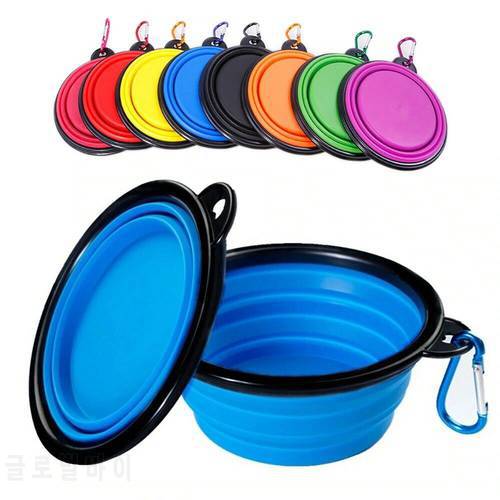 1000ml Portable Pets Dogs Cats Feeder Foldable Drinker Waterer Animal Food Feeding Bowls Accessories for Chiens Outdoor Travel