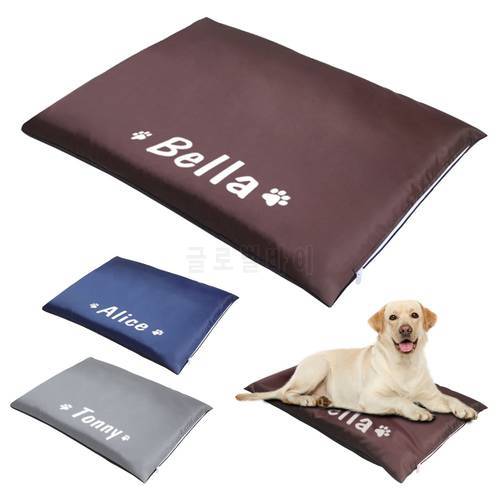 Personalized Dog Bed Dog Sleeping Bed Sofa Custom Pet Puppy Mats Printed Name Pet Cushion For Small Medium Large Dogs Cats