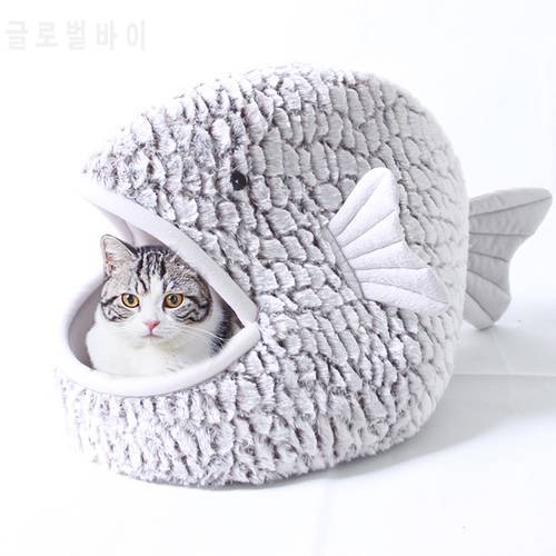 Cat Bed Winter Pet Cat House Kennel Cats Cave Nest Puppy Kitten Cushion Sofa Mat For Small Cats Indoor Cat Supplies Cama Gato