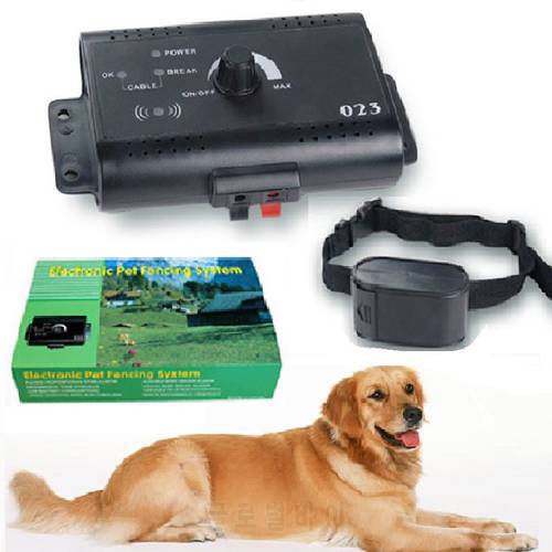 2015 Outdoor Underground Wireless Electronic Pet Fencing System In-Ground Dog Fence Shock Training Collar 023 for 1 dog