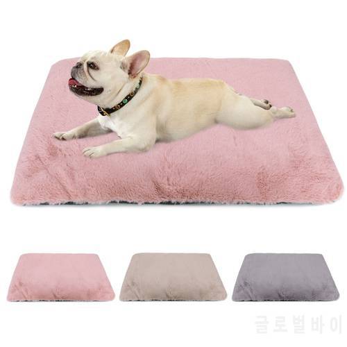 Warm Dog Bed Pet Mat Winter Dog Cat Sleeping Beds Soft Fleece Pet Puppy Cushion For Small Medium Large Dogs Cats Pets Sofa Pad