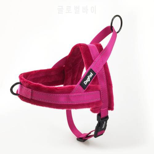 No-Pull Dog Harness Reflective Adjustable Flannel Padded Small Medium And Large Dog Harness Vest Easy For Walking Training