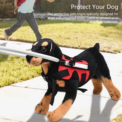 Blind Pet Anti-collision Collar Ring Dog Safe Harness Guide Training Behavior Aids fit small big Dogs Prevent Collision collars