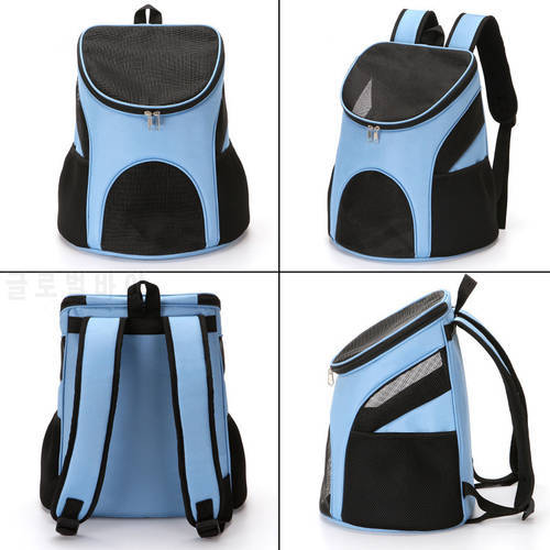 Mesh Pet Backpack Portable Cat Bag Foldable Dog Cat Carrier Outdoor Travel Carrier Black Blue Red Zipper Backpack Pets supplies