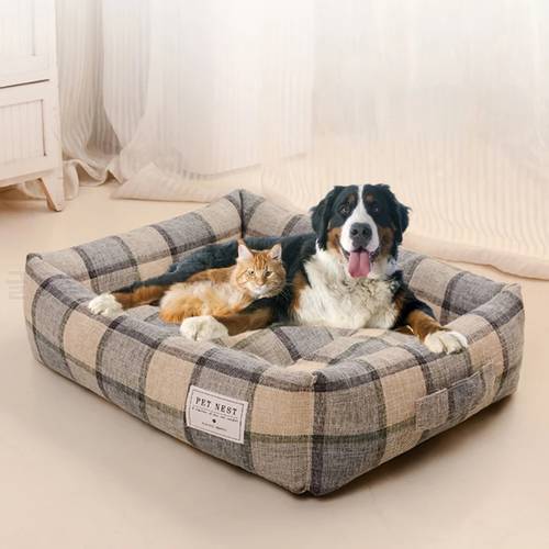 Soft Sofa Dog Beds Warm Pet Mat for Puppy Cool Cushion Dog Sleeping Nest Pet Bed Removable Cozy Cat House Baskets Kennel