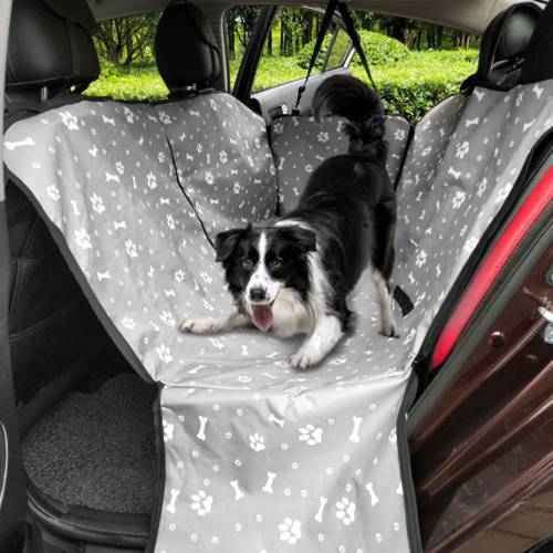Dog Carriers Waterproof Rear Back Pet Dog Car Seat Cover Mats Hammock Protector with Safety Belt Transportin Perro D1010