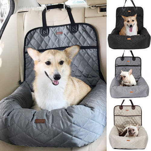 2 in 1 Pet Dog Carrier Folding Pet Car Seat Pad Safe Carry House Puppy Bag Car Travel Accessories Waterproof Dog Seat Bag Basket
