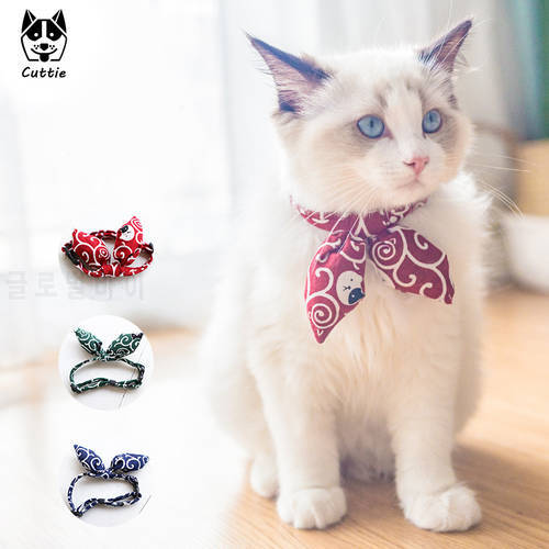 Cuttie Cat Collar for Cats and Small Dogs Accessories Cat-Collar Bow Bowtie Collar Kitten Pet Product Chihuahua Bow Tie Necklace