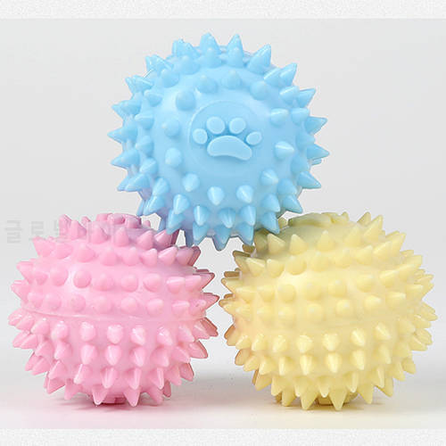 Durable Cleaning Balls Puppy Toys Non-toxic Molar Bite-resista Balls Food Dog Toy TPR Pet Molar Interactive Toy