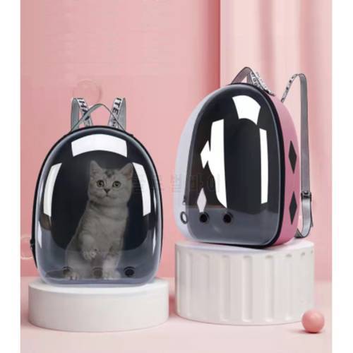 Cat Carrying Bag For CatCarrie Dog Small Pet Backpack Cage Shoulder Transparent Space Capsule Outgoing Portable Backpack Mochila