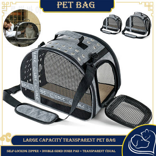 Dog Bags Portable Dogs Carrier Bag Mesh Breathable Foldable Cats Handbag Travel Pet Transport