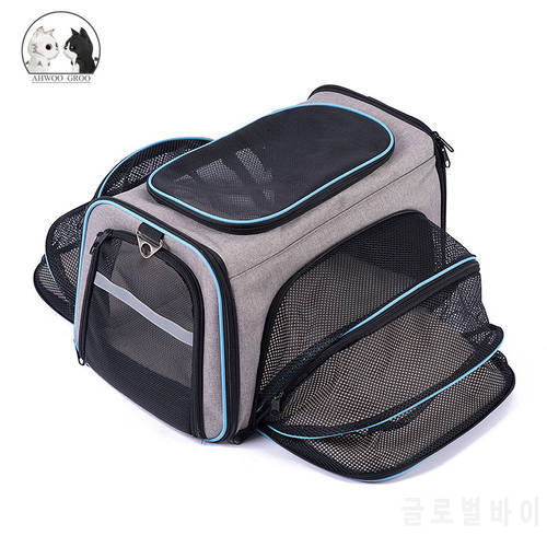 Portable Outdoor Travel Pets Carrier Breathable Pet Cat Carrier Large Capacity Cat Dogs Backpack Carrying Bag Folding Pet Chest