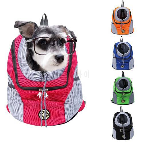 Pet Bag Travel Portable Cat Dog Backpack Dog Breathable Chest Bag Small Dog Backpack Travel Breathable Mesh Bag Cat Carrier