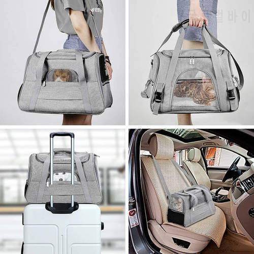 Pet Bag Out Portable Teddy Dog Backpack Dog Cat Car Travel Accessories Bicyle Soft-Sided Carriers Bags Slings Pet Supplies