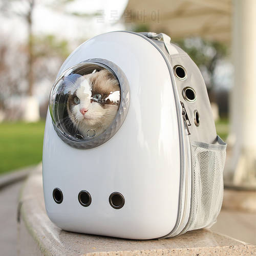 Large Pet Backpack Portable Space Capsule Breathable Window Cat Carrier Dog Bag Pets Products Accessories Portable Travel Bags