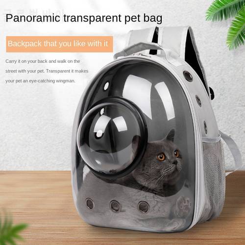 Transparent Cat Bag 2022 Popular Space Capsule Pet Bag Breathable Out Backpack Cat Puppy Backpack Out Carrying Bag