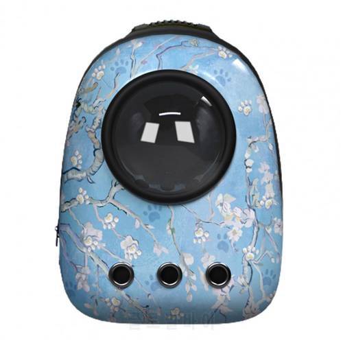 Portable Cat Backpack With Vents Double Zipper Pet Carrier Backpack Oxford Cloth Dogs Carrier Cat Carrier Bag Pet Backpack