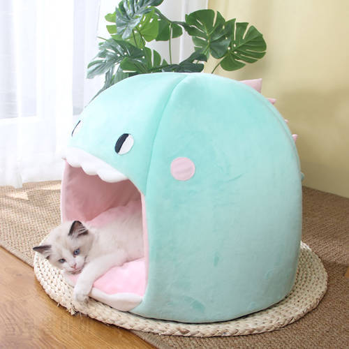 New Cave Cat Bed House Pet Bed Tent Lounger Dog Basket Mat Puppy Kittens Warm Cozy House Kennel Cushion Supplies For Cats