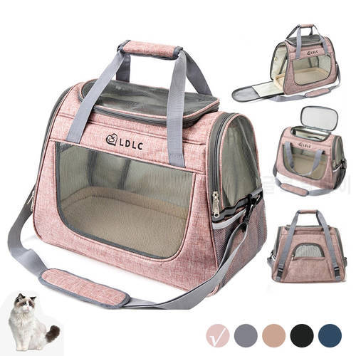 LDLC Cat Backpack Portable Carrier for Cats Small Dogs Pet Shoulder Bag Outdoor Transportation Indoor Pet House Cat Accessories