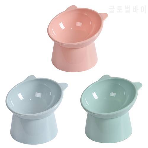 Tilted Raised Posture Food Bowl Neck Protection Anti Vomiting 45 Degree Elevated Slanted Stand Bowls for cats Puppy