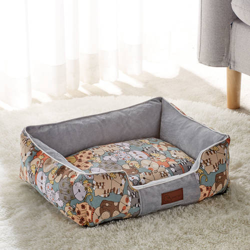 Kennel Four Seasons Universal Removable Washable Teddy Small Dog Pomeranian Pet Bed