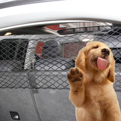 Dog Protection Net Practical Car Boot Pet Separation Net Fence Safety Barrier Things For Dog Supplies Fit Any Vehicle 120cm*70cm