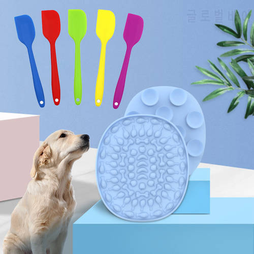 Scraper Dog Lick Mat for Dogs Pet Slow Food Plate Dog Bathing Distraction Silicone Dog Sucker Food Training Pet Feeder Supplies
