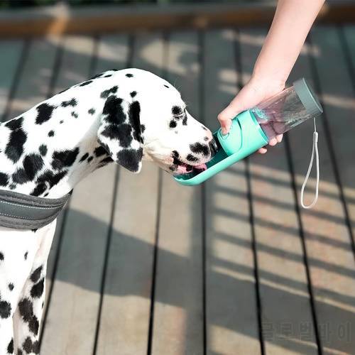 PET Dog Cat Water Bottle with Filter BPA Free Leak Proof Dog Drinking Bowl,Portable Pet Puppy Water Dispenser for Walking Travel