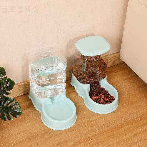 Pet Automatic Feeder Cat Drinking Bowl Cat Bowl Large Capacity Dog Bowl 3.8L Combined Grain Storage Bucket Pet Supplies