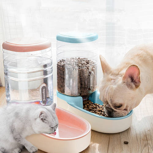 Automatic Dog Feeder Water Bowls and Drinkers Dog Accessories Food Dispenser Auto Pet Feeders for Cats Food Container Waterer