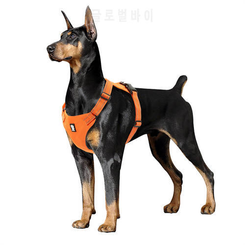Breathable Dog Harness for Large Dogs Choke Free Non-Escape Safety Pet Harness Vest Light Weight Durable Reflective Soft Harness