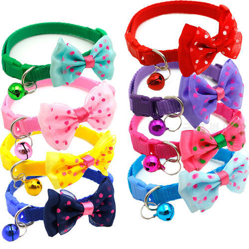 Pet Bow Collar Bell Bow Collar Adjustable Bow Tie For Dogs, Beautiful Collar With Puppies And Cats. Pet accessories