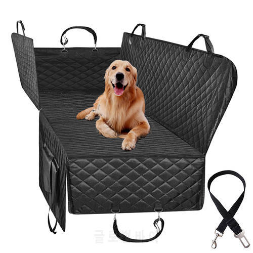 Convertible Dog Car Seat Cover Pet Travel Carrier Car Bench Seat Cover For Dogs 100% Waterproof Pet Transport Hammock Mat
