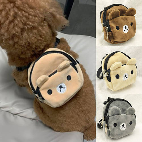 New Cute Durable Nylon Pet Backpack for Small Medium Dogs Convenient Portable Large-capacity Dog Snack Bag Dog Backpack