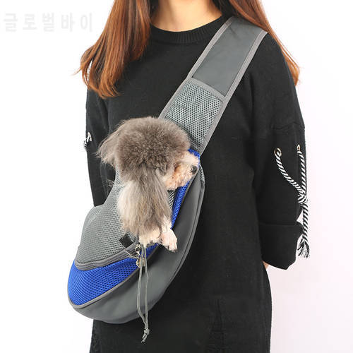 Pet bag breathable mesh pet backpack cat and dog travel portable oblique shoulder bag small dog backpack cat backpack