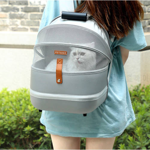 Cat Carrier Bag Outdoor Pet Shoulder Bag Carriers Backpack Breathable Portable Travel Mesh Bags for Small Dogs Cats Puppy