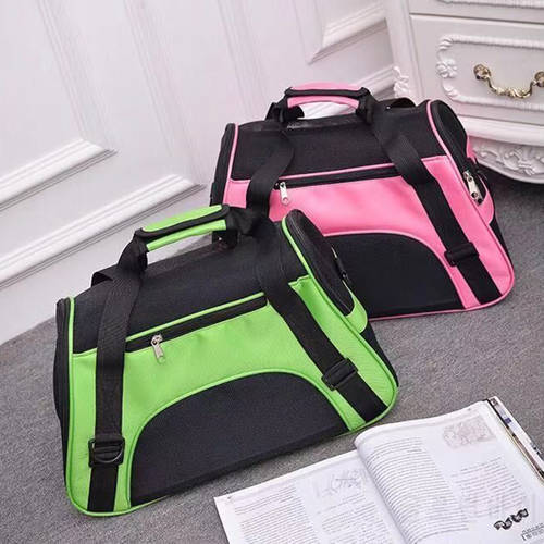 Outdoor Black Carrying Bag Pet Carrying Shoulder Tote Handbag Fashionable Breathable Folding Cats Dogs Container Shoulder Bags