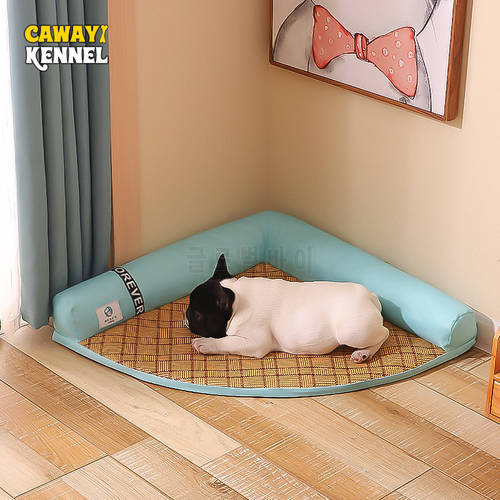 CAWAYI KENNEL Dog Cooling Mat Pet Ice Pad Teddy Mattress Pet Cool Mat Bed Cat Summer Keep Cool Ice Silk Cooling Dog Mat for Dogs