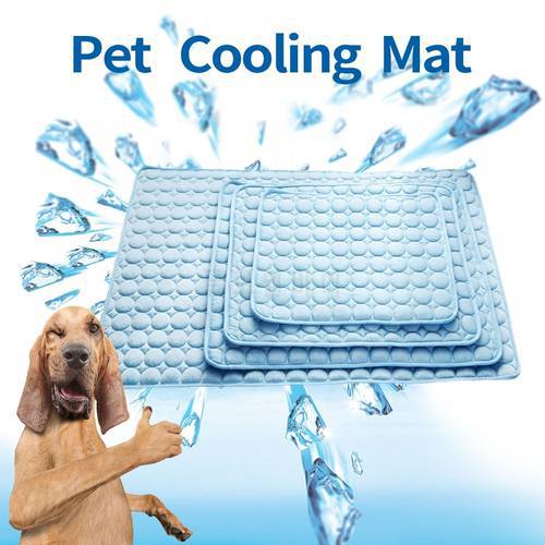 Pet Cooling Mat Dogs Cats Chill Bed Indoor Summer Heat Relief Indoor Cool Cushion Gel Sleeping Pad Seat (S/M/L/XL))