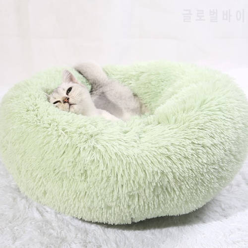 Super Soft Dog Bed Plush Cat Mat Dog Beds For Large Dogs Bed Labradors House Round Cushion Pet Product Accessories Cat Bed