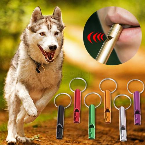 Pet Dog Training Whistle Dogs Puppy Sound Portable Flute Aluminum Alloy Pet Shop Dog Acessorios Colorful Whistle Pet Supplies