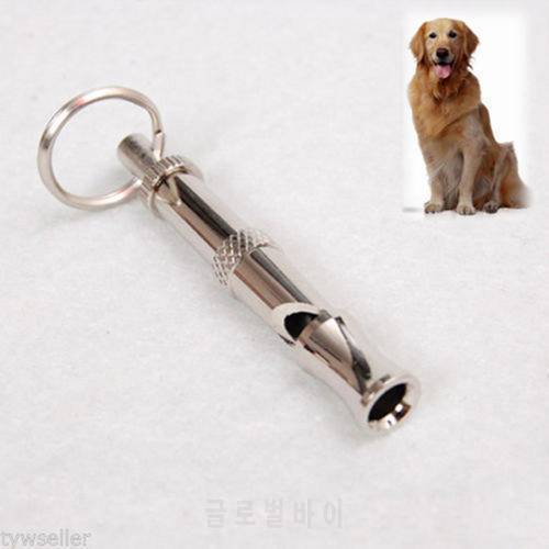 1 Pcs Puppy Whistle Two-tone Ultrasonic Flute Stop Barking Ultrasonic Sound Repeller Adjustable Pet Dog Training Keychain