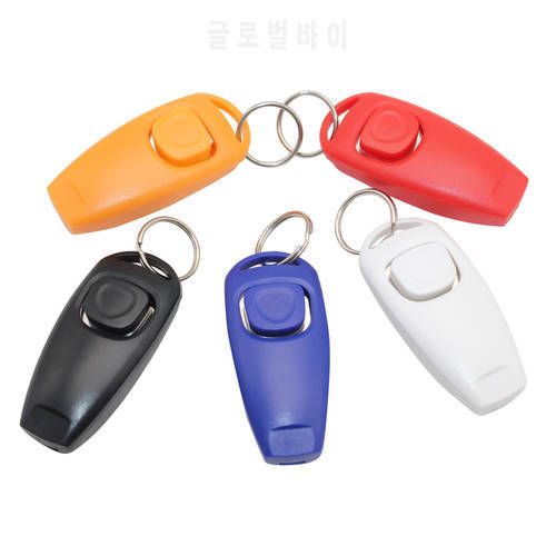 Dog Training Clickers 2 in 1 Whistle and Clicker Pet Training Tools with B4H7