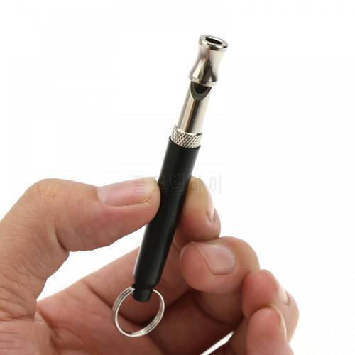 1PCS Dog Trainings Whistle Copper Ultrasonic Pet Dog Training Whistle Portable Keychain Whistle Adjustable Dog Flute Supplies