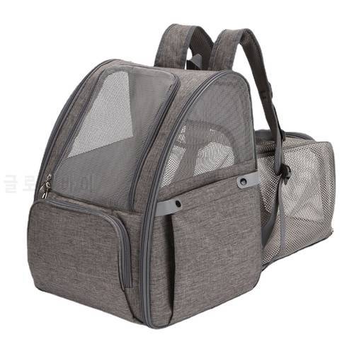 Pet Outdoor Double Shoulders Bags Portable Folding Expands Puppy Carrier Cat Backpack Carriers Pets Accessories Supplies