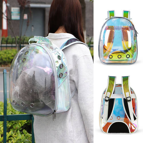Portable Cat Carrier Bag Breathable Puppy Cats Backpack Box Outdoor Travel Pet Carriers Cage Small Dog Cat Handbag Space Capsule