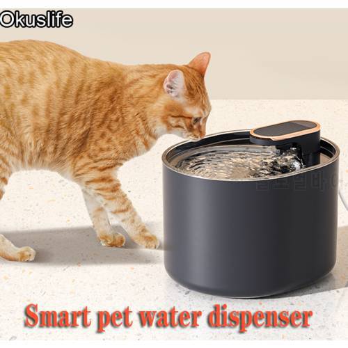 Cat Water Fountain Automatic 3L Cat Water Dispenser Dog Pet Water Fountain Pump with LED Indicator and 3 Replacement Filter