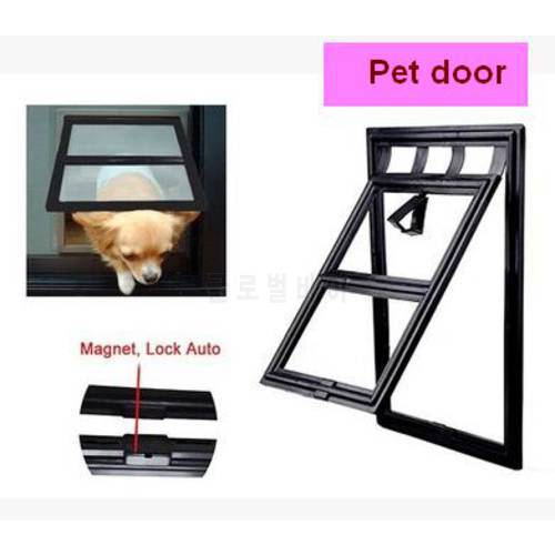 Small pet door anti-mosquito screen window cat dog door cat crates